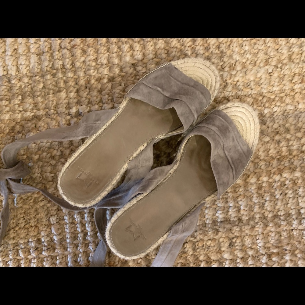 Marc Fisher Suede Ankle Tie Espadrilles - Picture 3 of 5